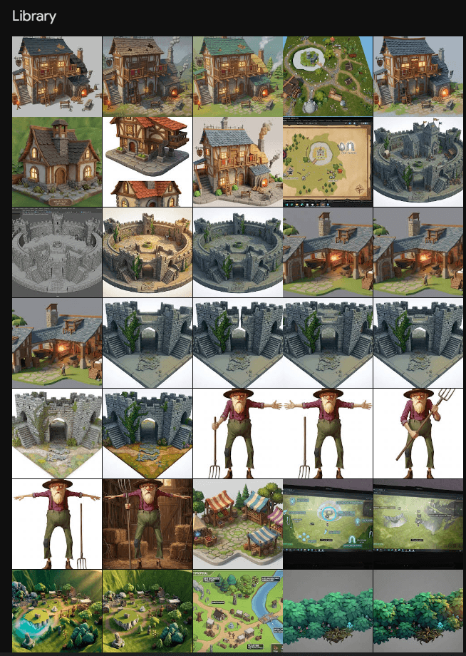 Hundreds of terrain iterations