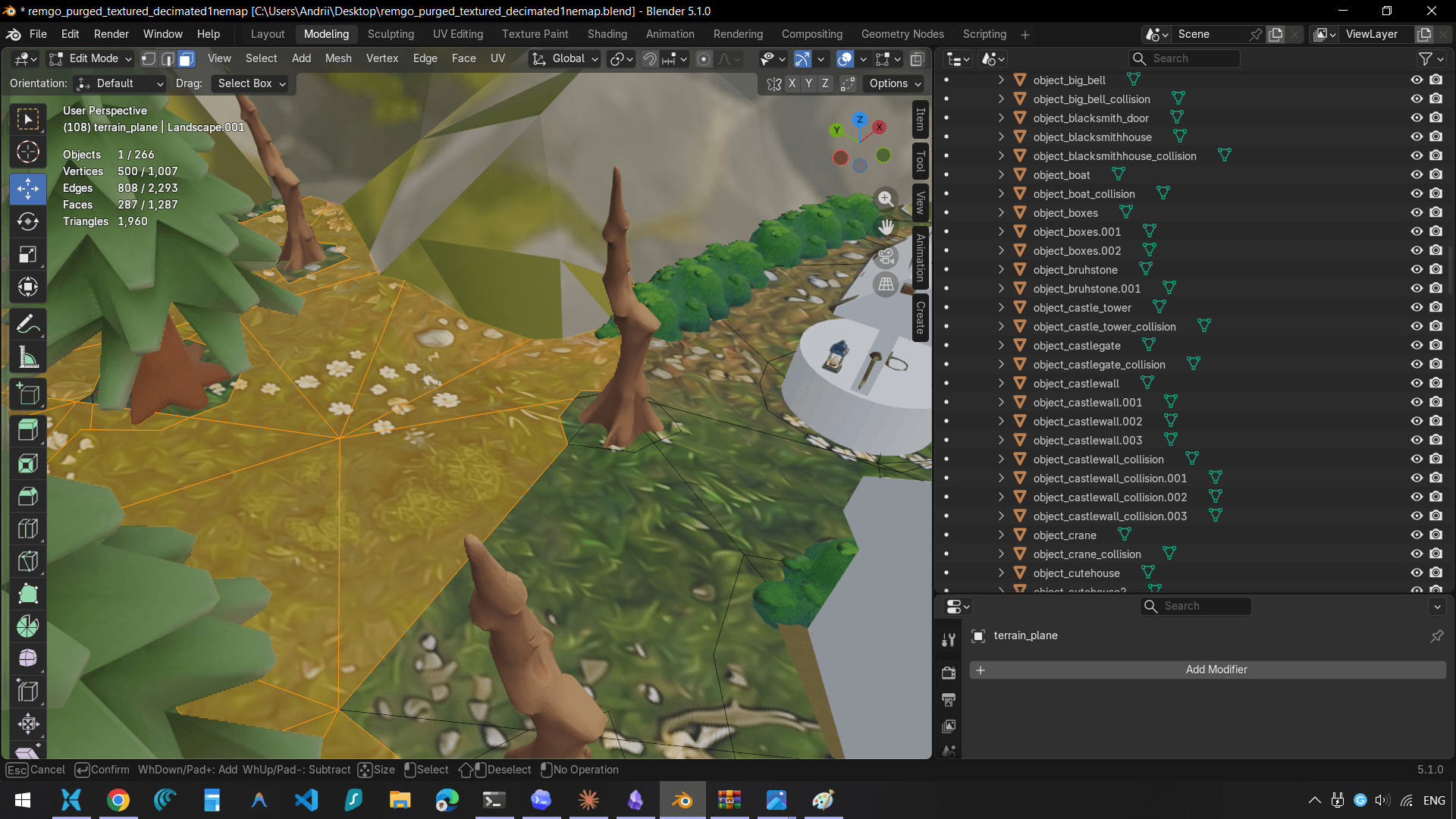 Making navmesh via face copy 1