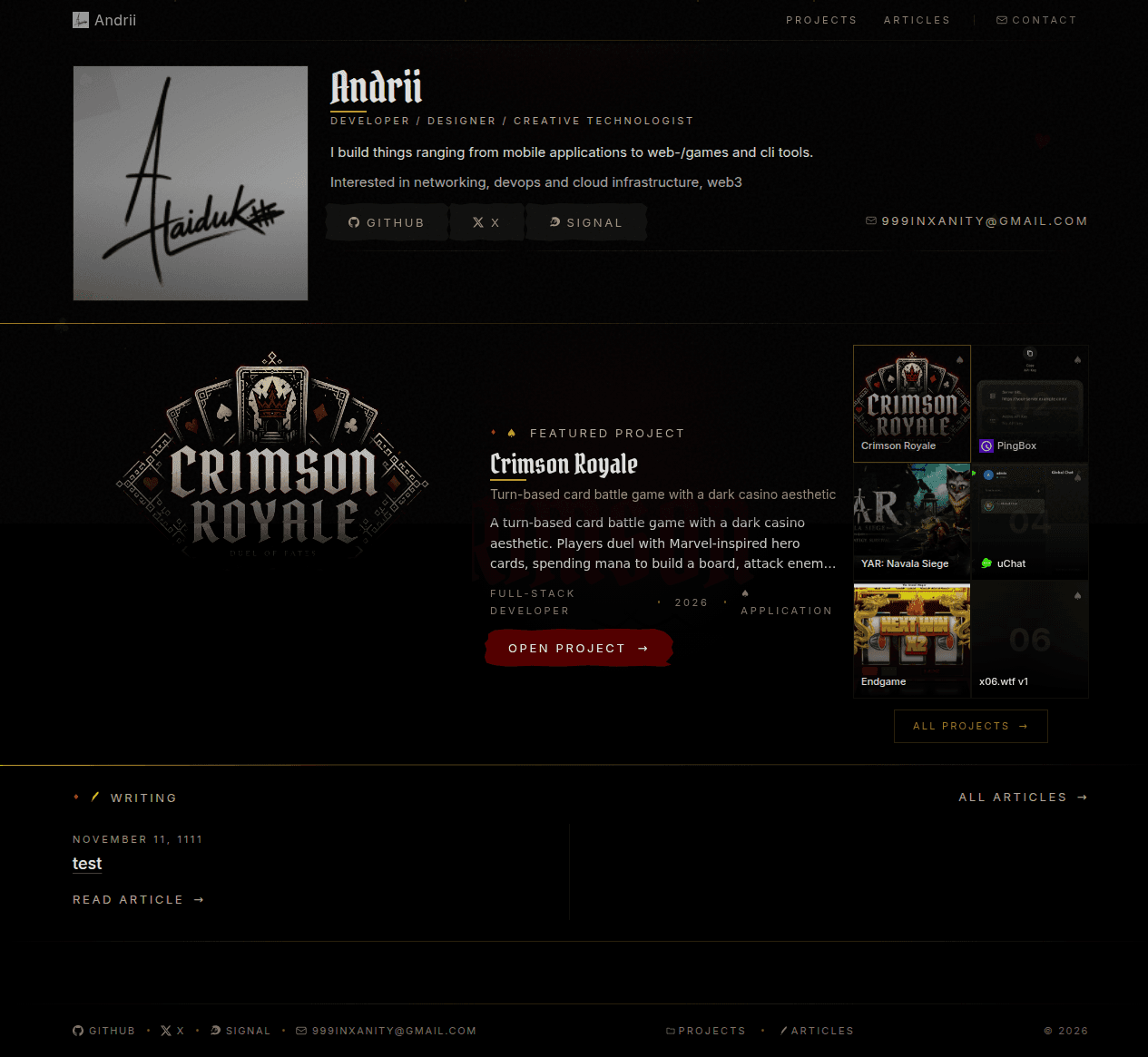 x06 v2 personal portfolio